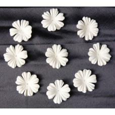 Цветочки  плоские белые - 30мм (100шт)