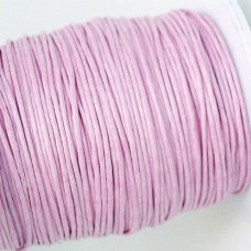 Вощеный шнур розовый 1мм 