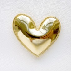 Украшение "Сердце" глянец золото, 49*49мм