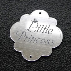 Табличка "Маленькая принцесса", серебро, 50*50мм