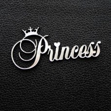 Табличка "Princess", серебро, 35*70мм