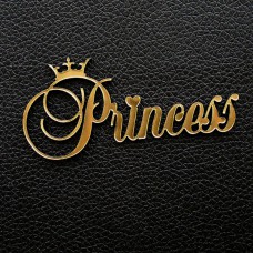 Табличка "Princess", золото, 35*70мм